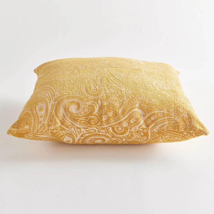 Luxury Golden Jacquard Indoor-Outdoor Pillow, 24"