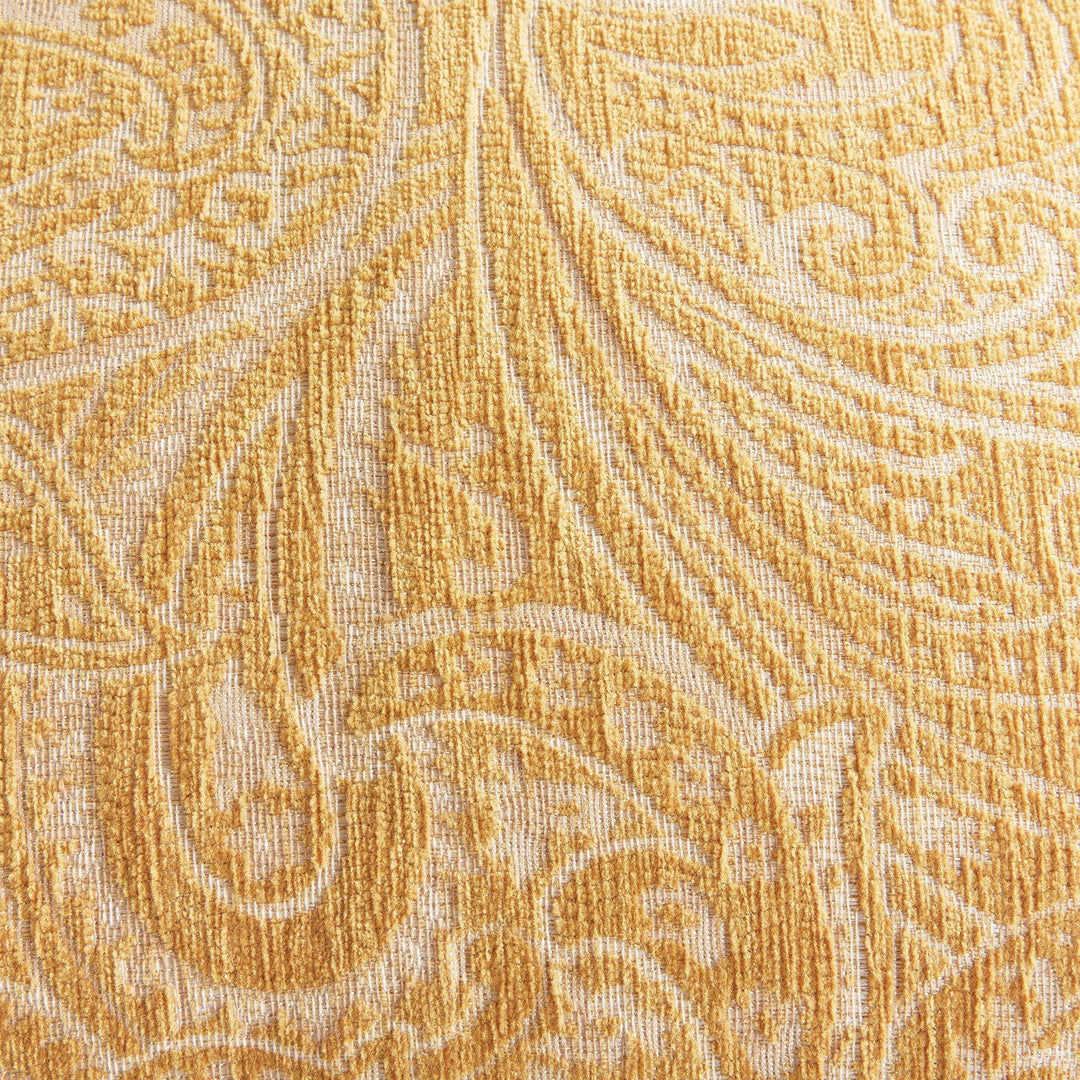 Luxury Golden Jacquard Indoor-Outdoor Pillow, 24"
