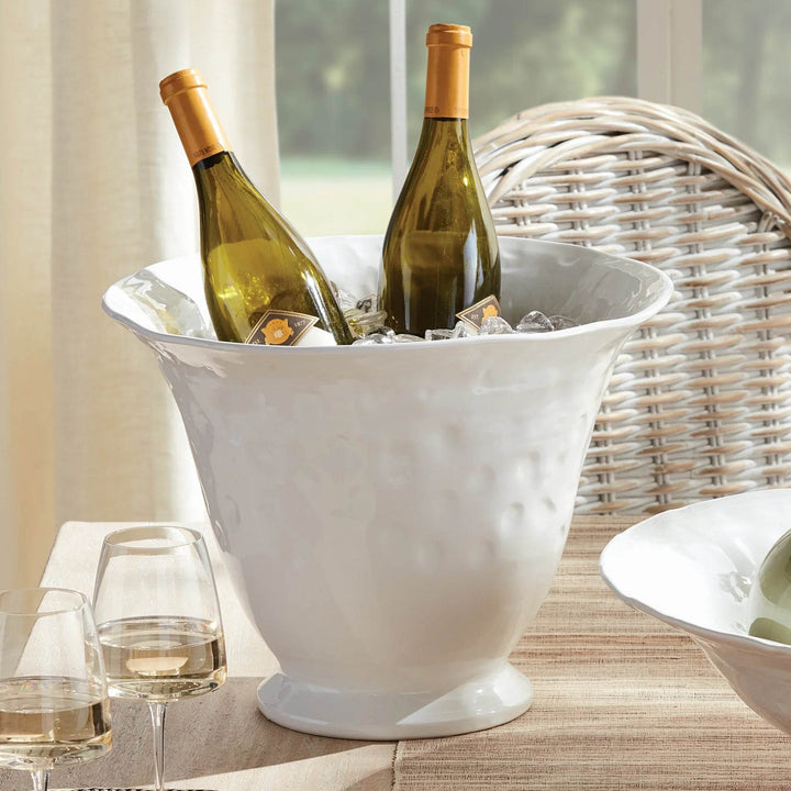 Handmade Tuscan Tall Ceramic Centerpiece Bowl