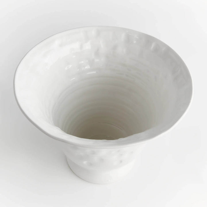 Handmade Tuscan Tall Ceramic Centerpiece Bowl