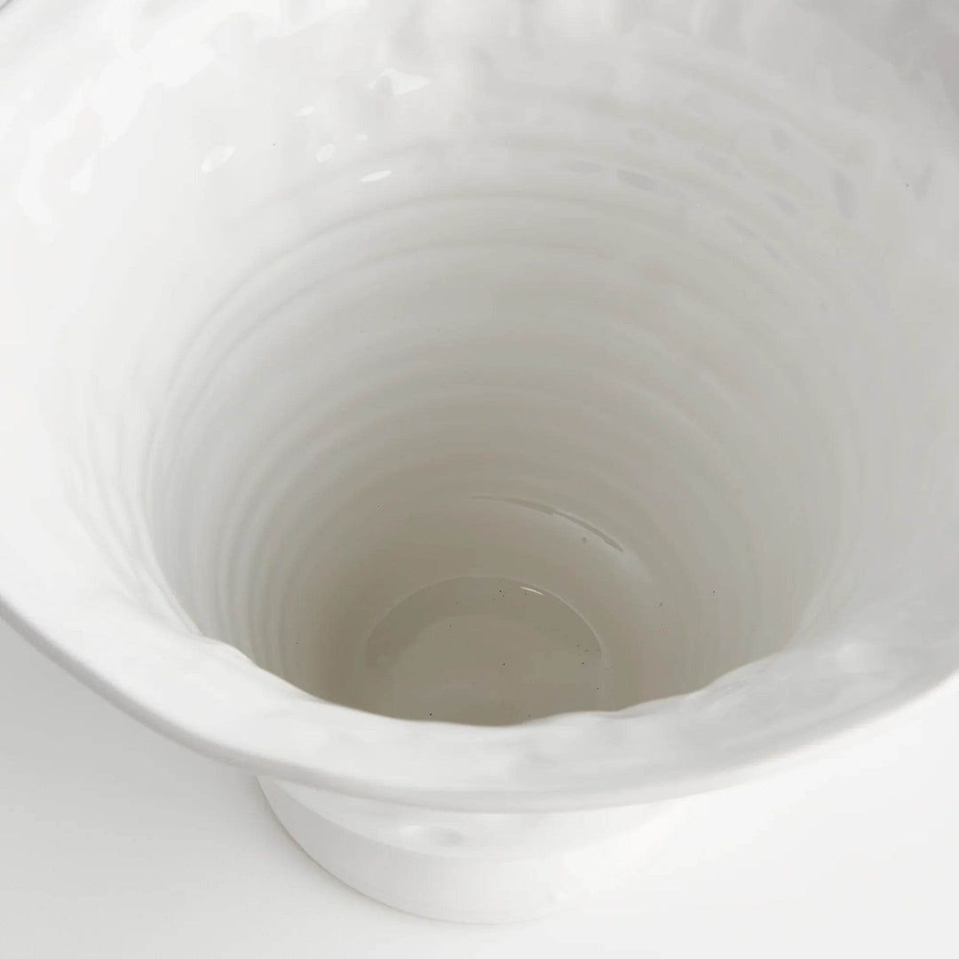 Handmade Tuscan Tall Ceramic Centerpiece Bowl