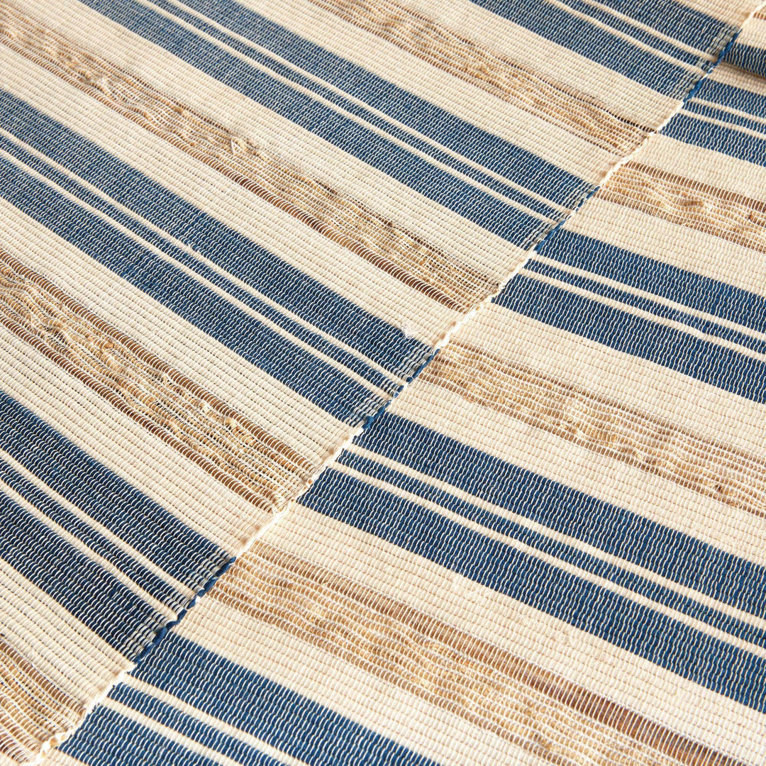 Handwoven Striped Table Runner for Rustic & Coastal Décor
