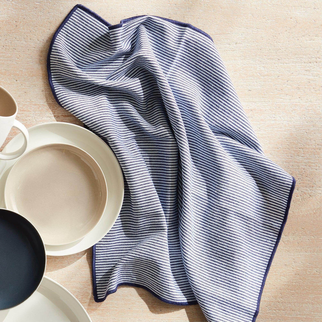 Coastal-Inspired Light Blue Cotton Dinner Napkins - Set of 4