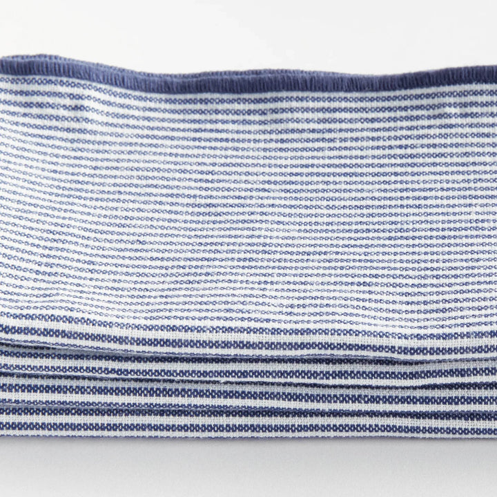 Coastal-Inspired Light Blue Cotton Dinner Napkins - Set of 4