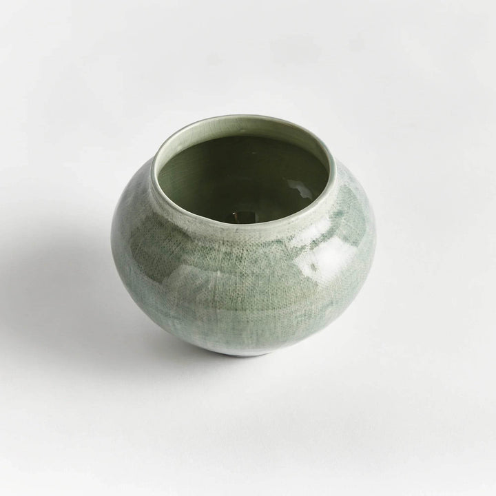Modern Sage Green Ceramic Vase - Stylish Home Accent