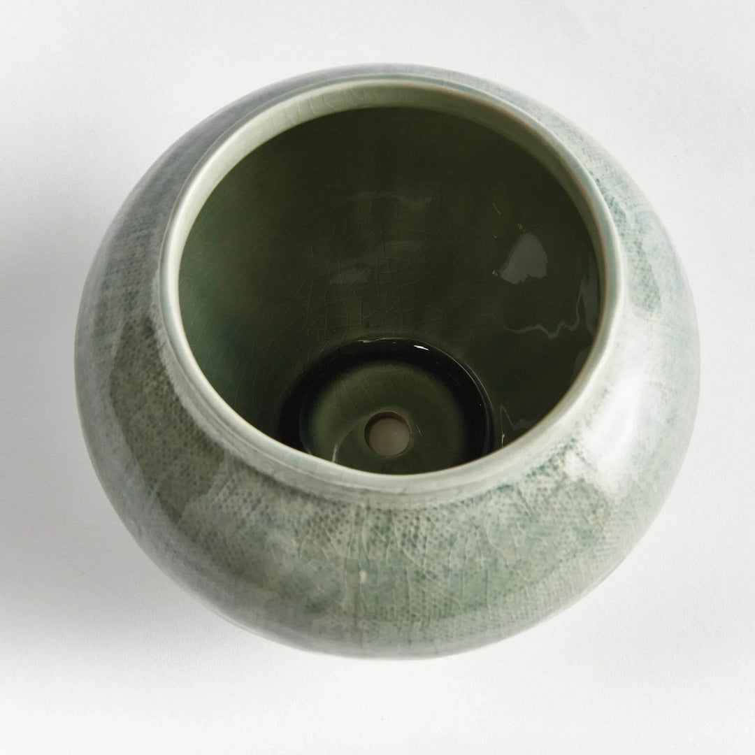 Modern Sage Green Ceramic Vase - Stylish Home Accent