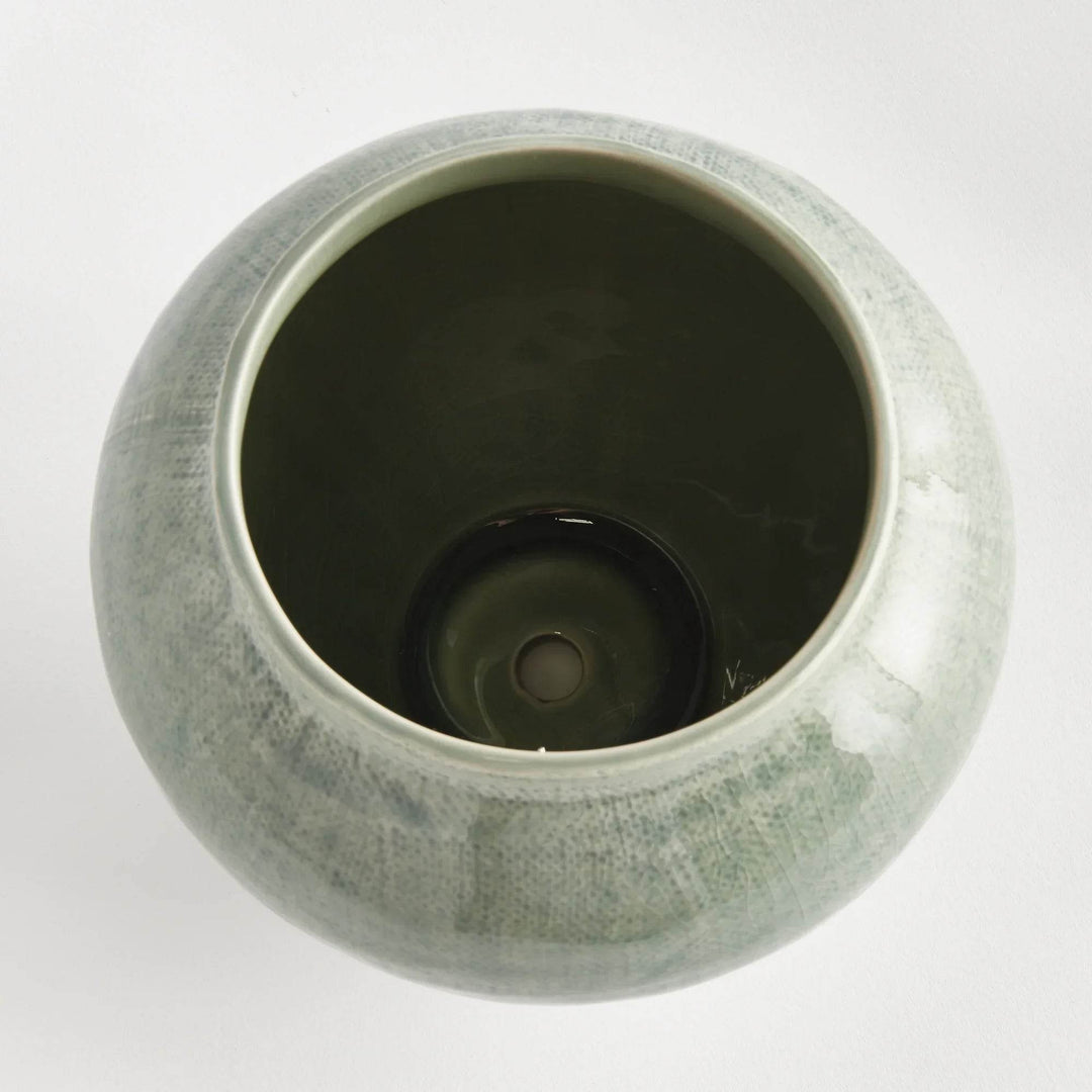 Modern Sage Green Ceramic Vase - Stylish Home Accent