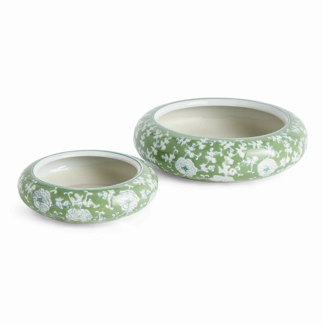 Imperial Lotus Low Pots Large, Set Of 4 – Modern Organic