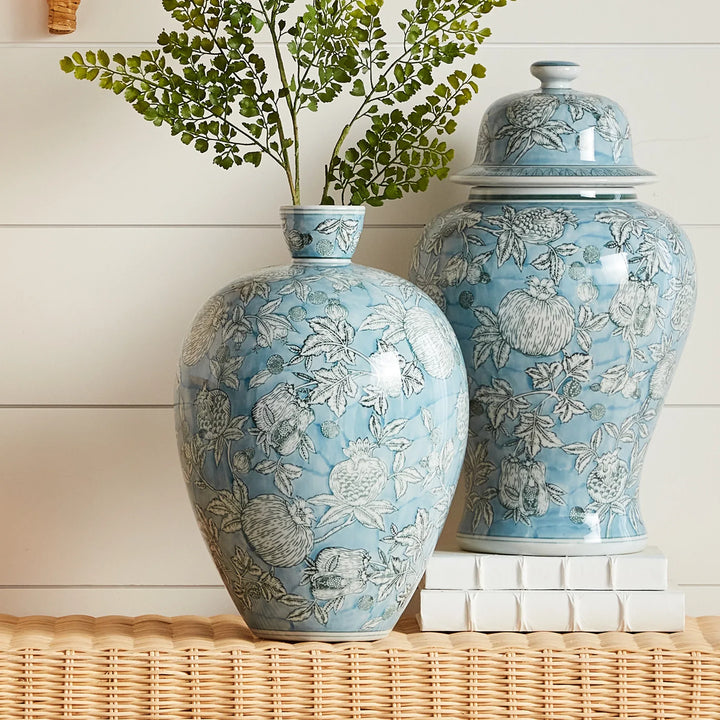 Pomegranate Sketch Vase – Modern Organic