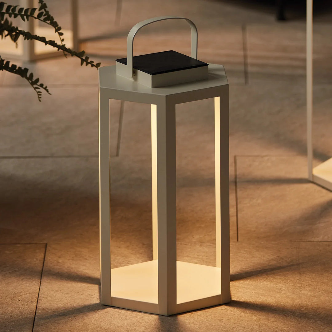 Joyce Solar Lantern 18" – Modern Organic