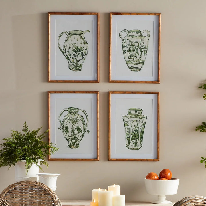 Chinoiserie Jar Prints, Set Of 4 – Modern Organic