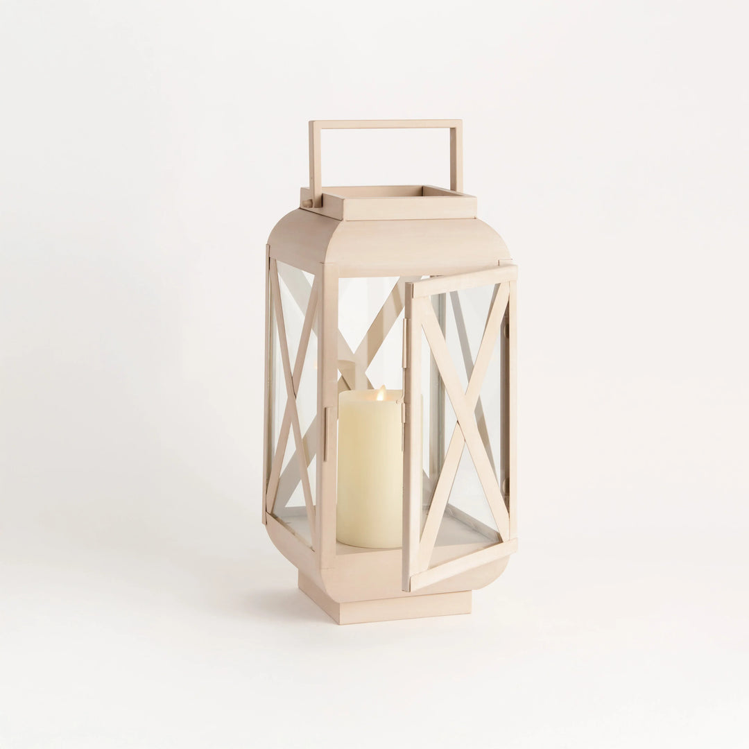 Pietra Outdoor Lantern Small – Modern Organic