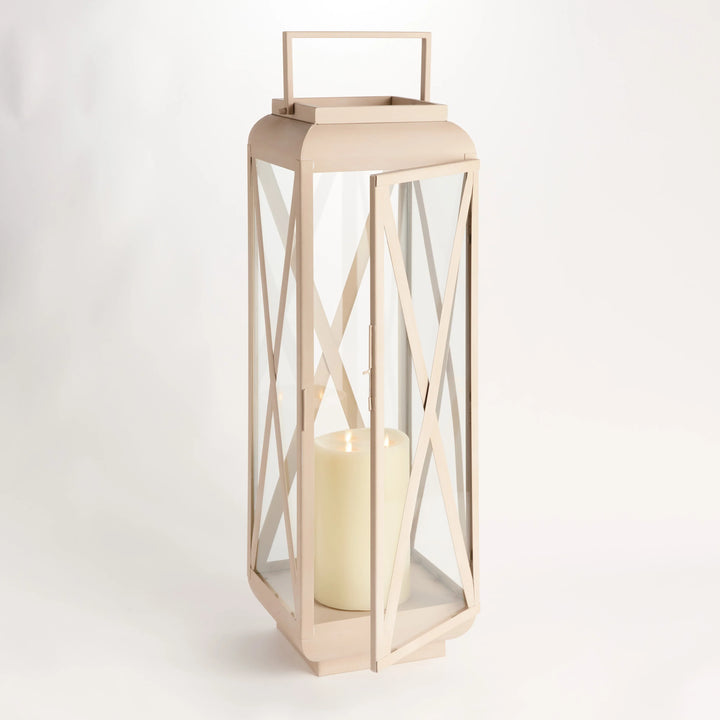 Pietra Outdoor Lantern Large – Modern Organic