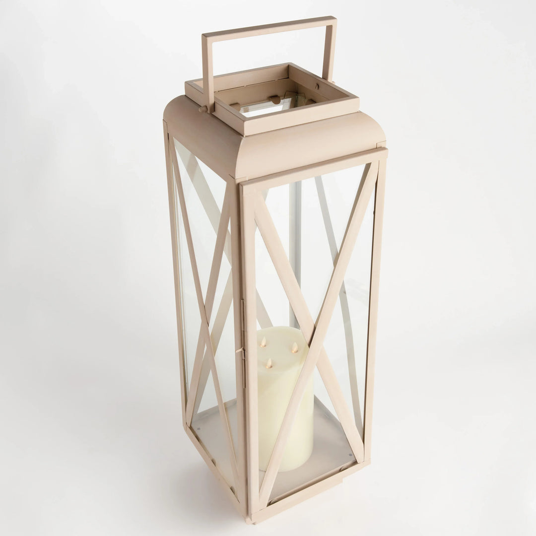 Pietra Outdoor Lantern Large – Modern Organic