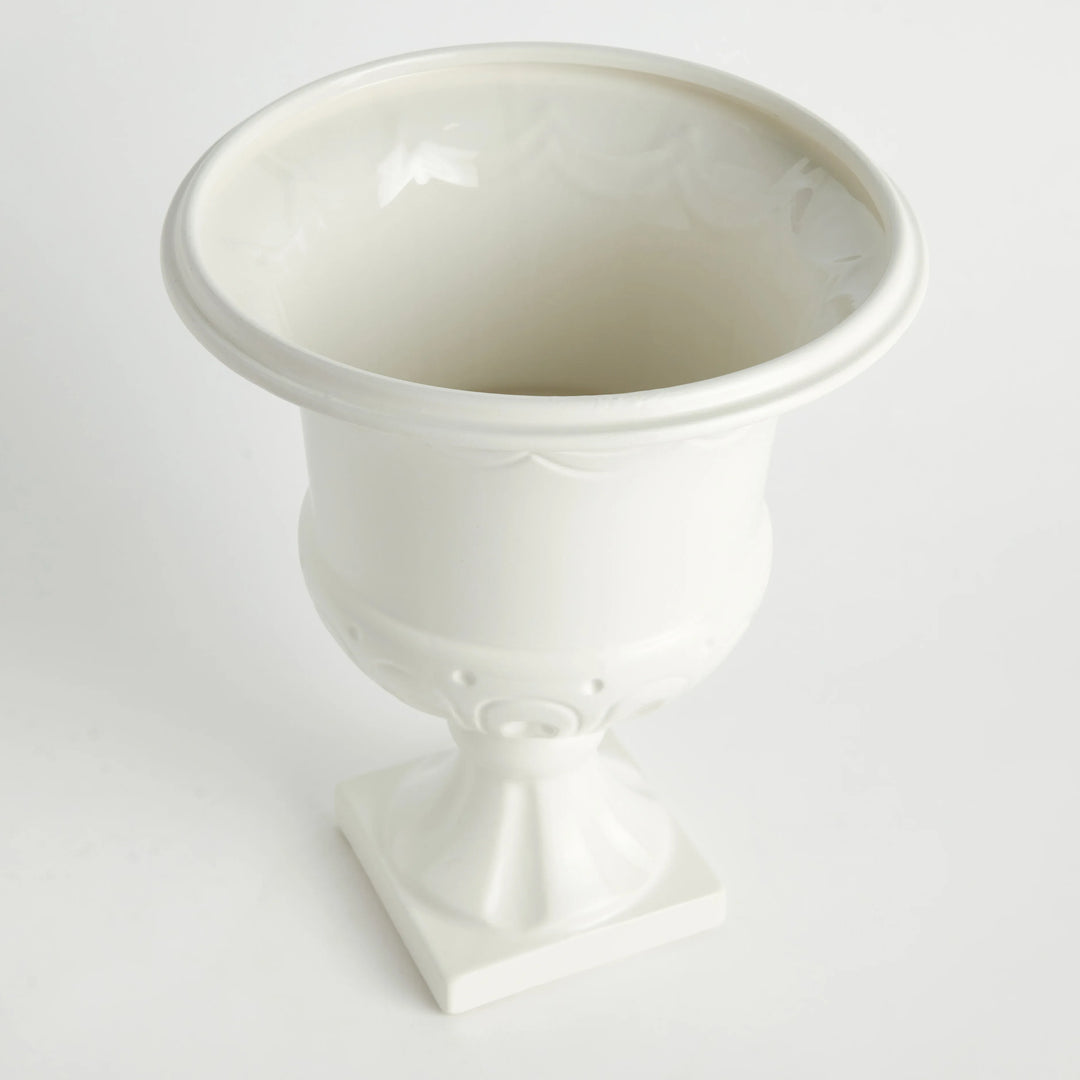 Liana Decorative Pedestal Urn Large – Modern Organic