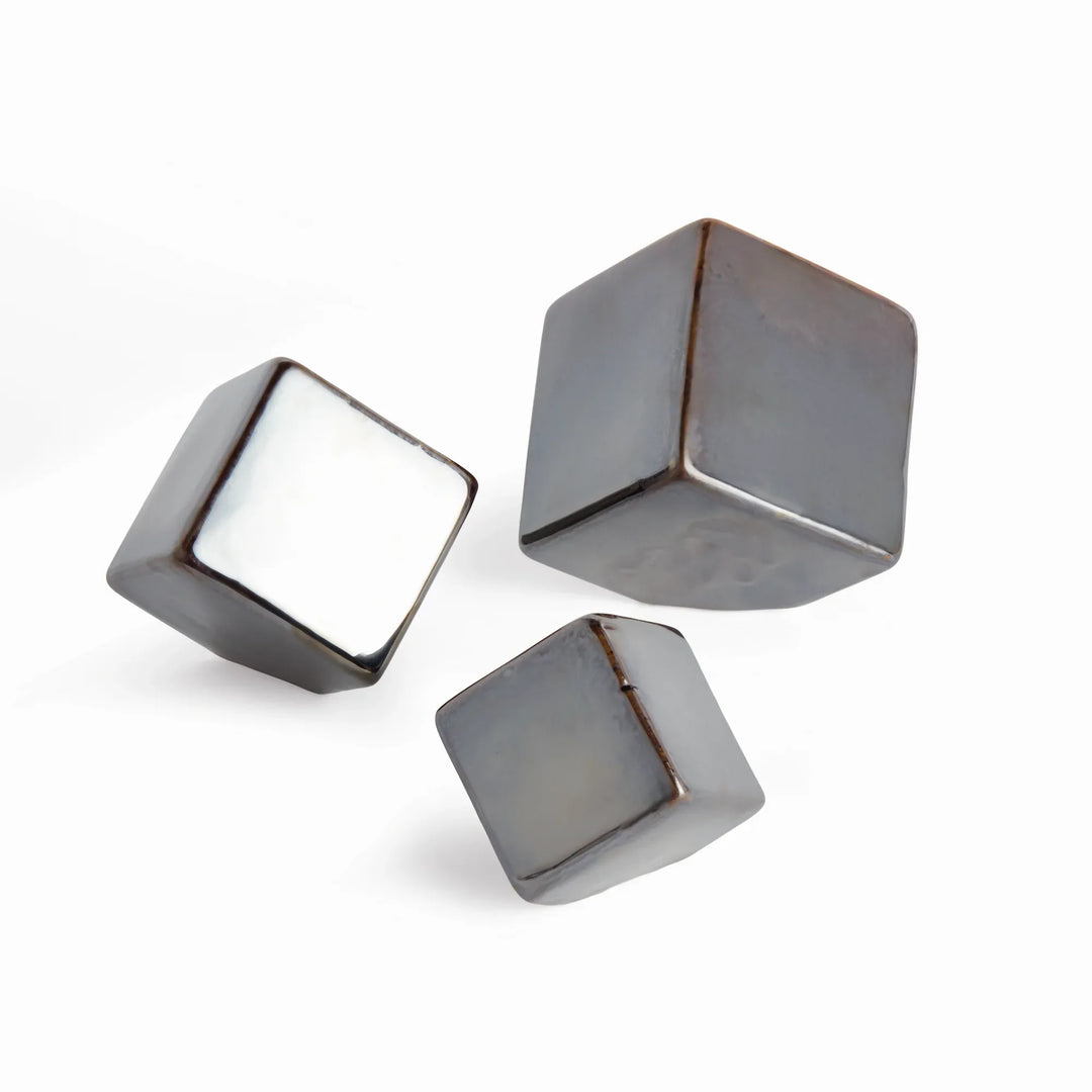 Cube Sculptures, Set Of 3 – Modern Organic