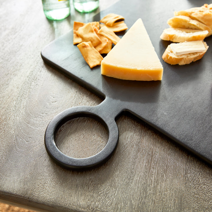 Black Mango Wood Serving Board for Charcuterie and Entertaining