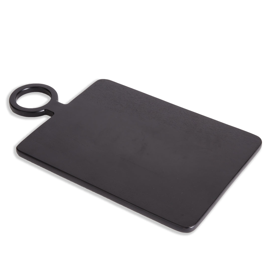 Medium Black Mango Wood Serving Board for Charcuterie