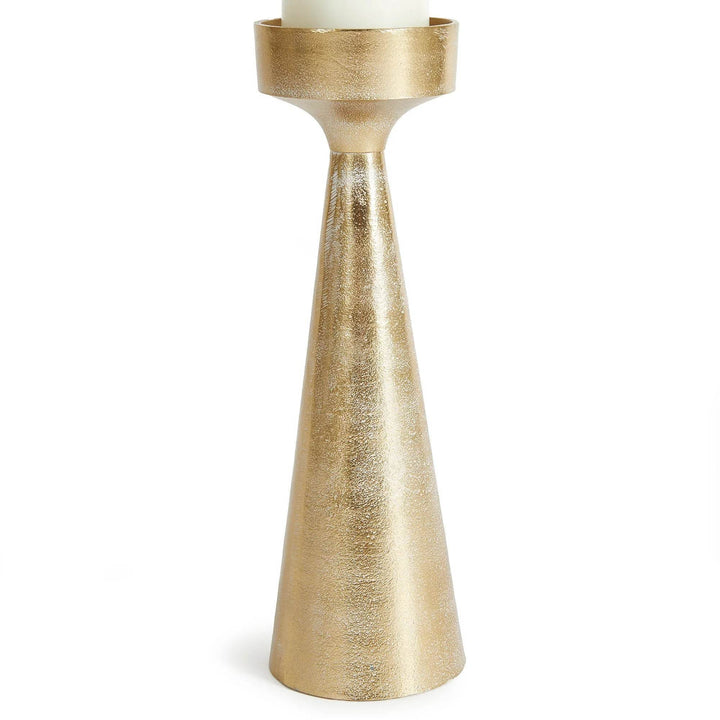 Large Elegant White Ash Gold Large Candle Stand for Home Decor