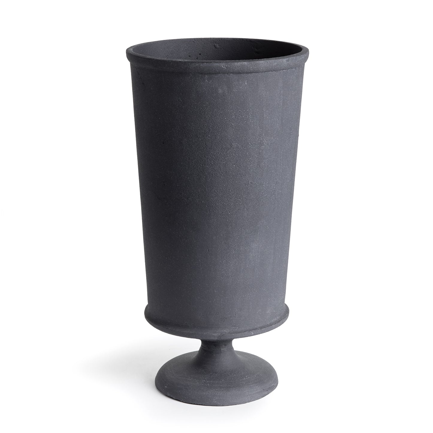 With a finish reminiscent of an aged European zinc, this decorative vase is made to maintain the original look over time. Terrazza is made to maintain the original finish over time, even when exposed to the elements. Durable as well as beautiful. How brilliant! Fill with your favorite faux stems, or display as is for a simply beautiful accent.