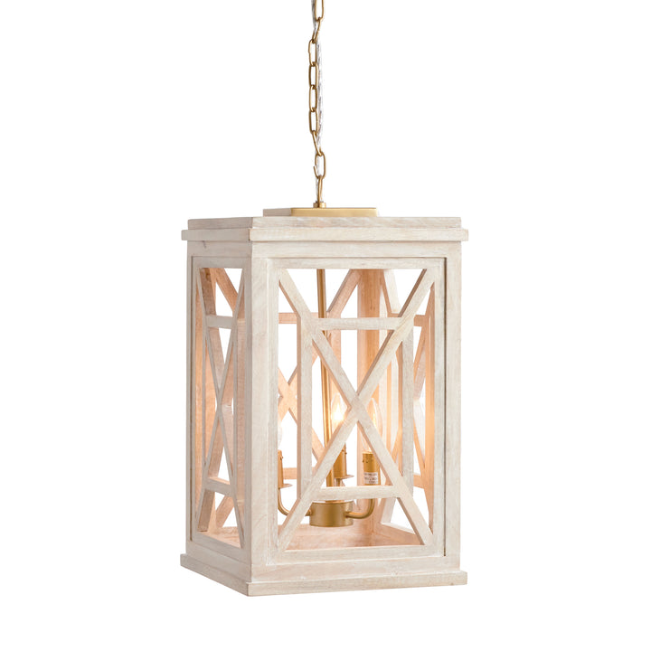 Alston Rustic White Chandelier Light