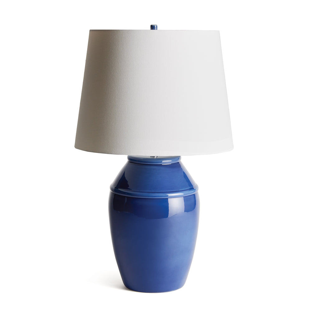 Coastal Blue and White Ceramic Table Lamp