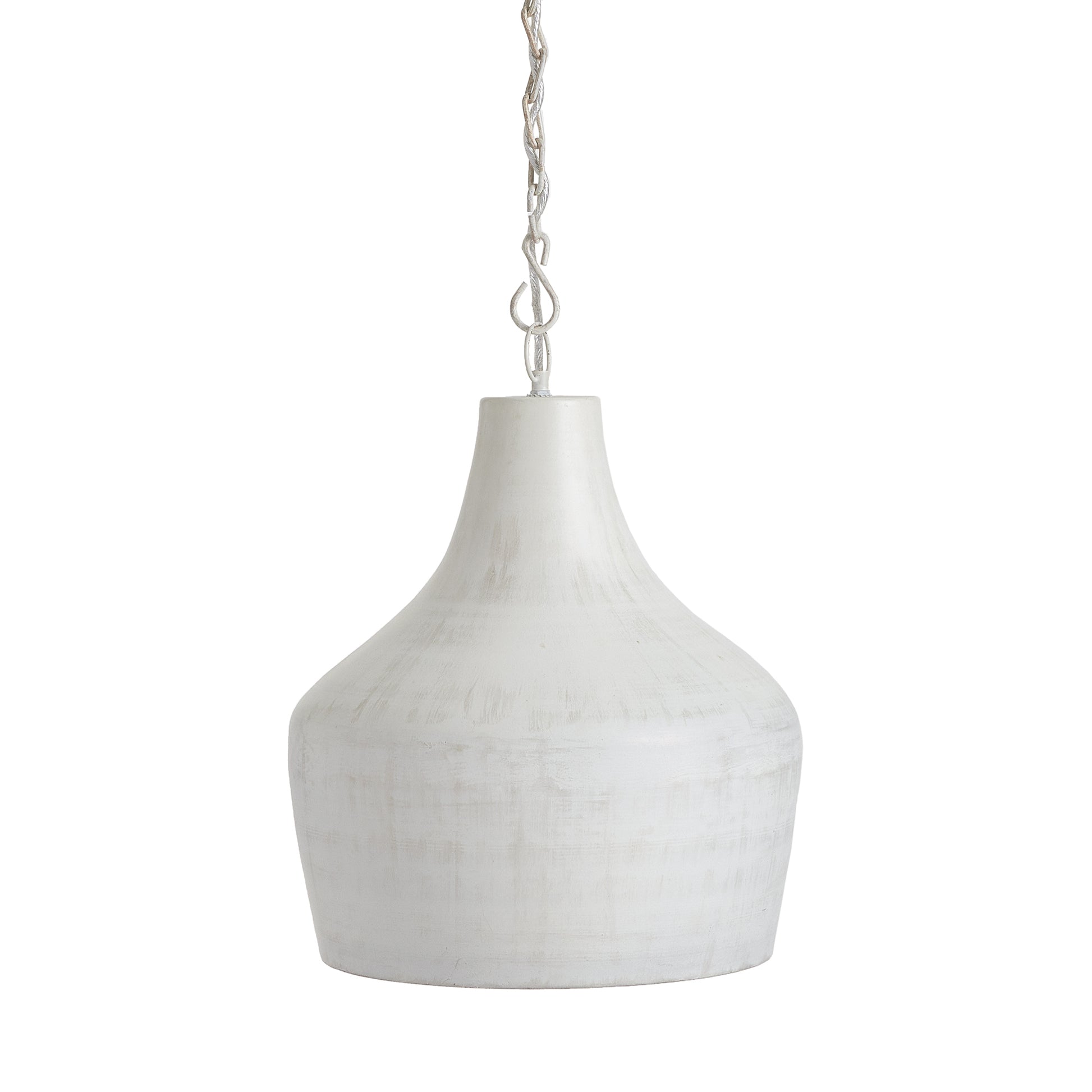 This modern pendant strikes the perfect balance. The white matte wash is decidedly tranquil, while the golden interior lining adds a bit of unexpected drama. Illuminate the entryway, hall or kitchen table in sophisticated style.