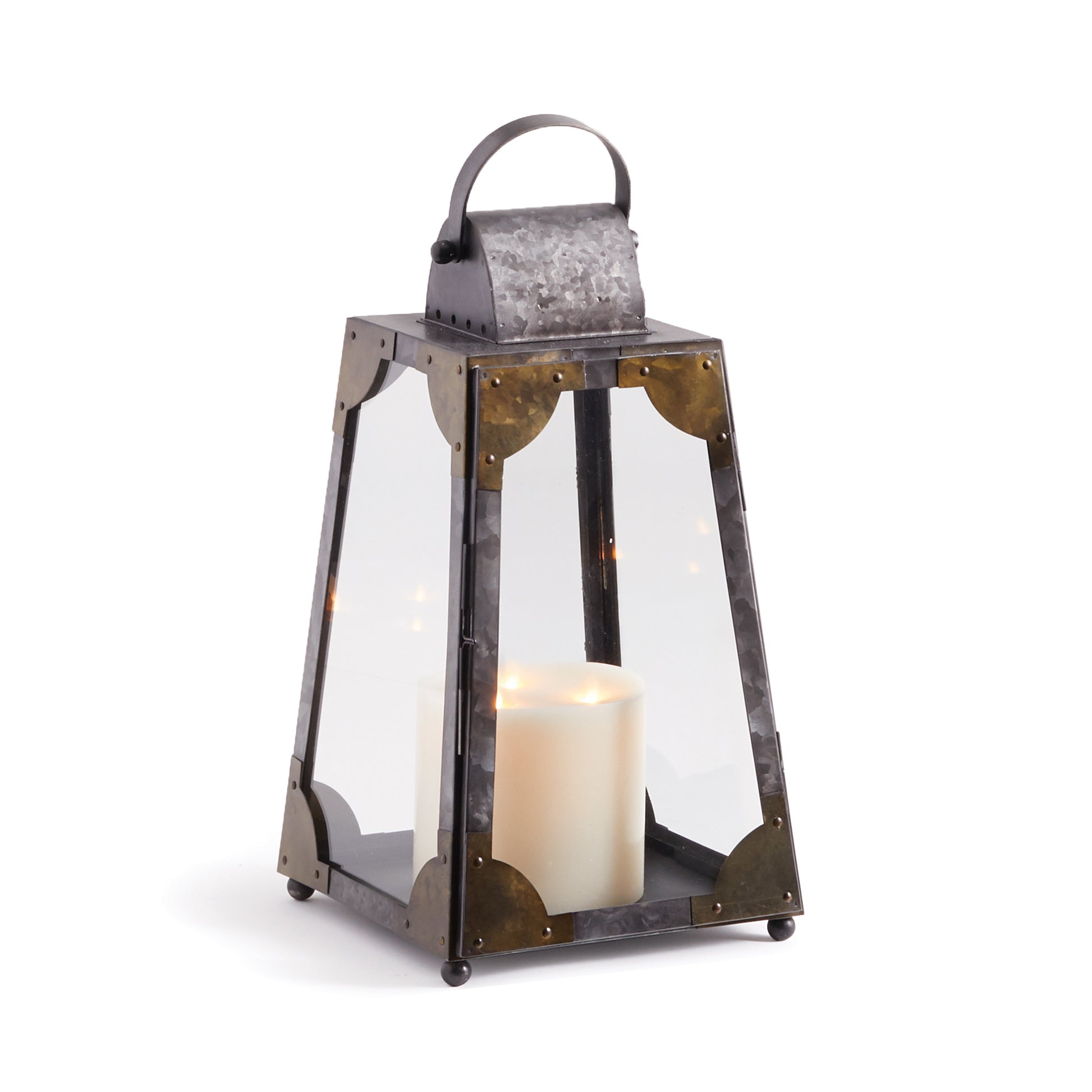 With two tones of galvanized metal, the Madera Outdoor Lanterns are a smart design. Powder-coated and fitted with a drain hole, they’re sturdy enough to withstand whatever Mother nature brings.