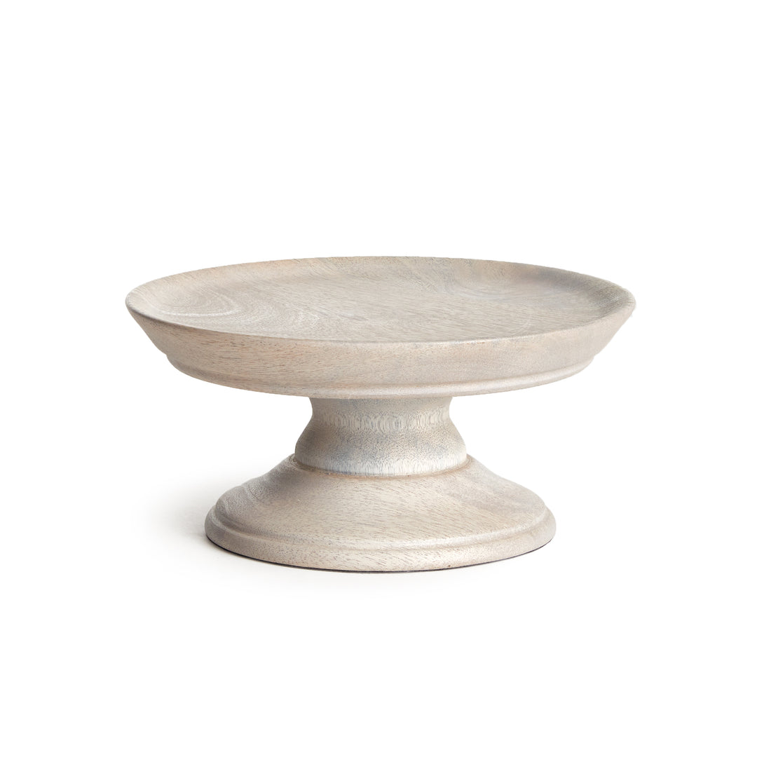 Darby Mango Wood Whitewashed Pedestal Medium