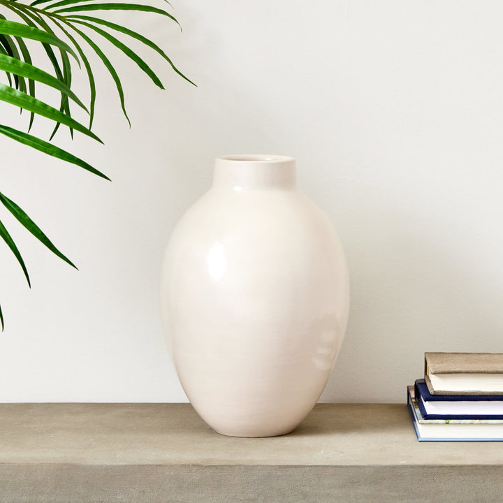Analia Ecru Vase, Small