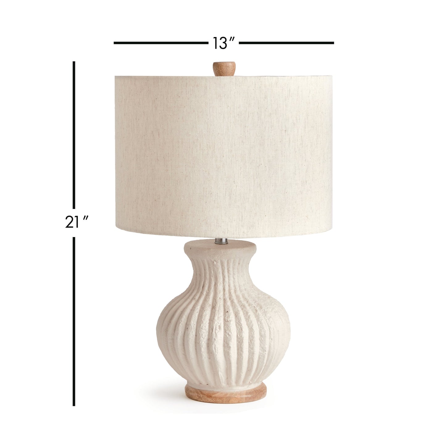 Crafted from a blend of natural, eco-friendly materials, the Margot Table Lamp features a warm white finish with a textured surface that showcases its unique composition. Complete with a linen shade and ribbed design, this contemporary compact table lamp is perfect for use on a bedside table or desk.