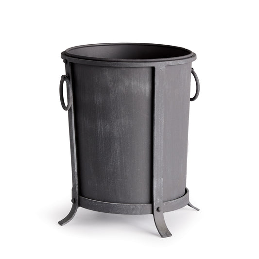 With a finish reminiscent of an aged European zinc, this handsome planter is made to maintain the original tone & texture over time, even when exposed to the elements. Removable liner has a drain hole fitted with plug, and scaled for large spaces, it is durable as well as beautiful. How brilliant!