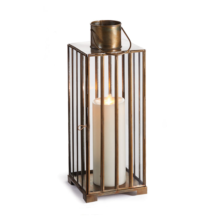 Elegant Brass Indoor Lantern Candle Holder for Home Decor