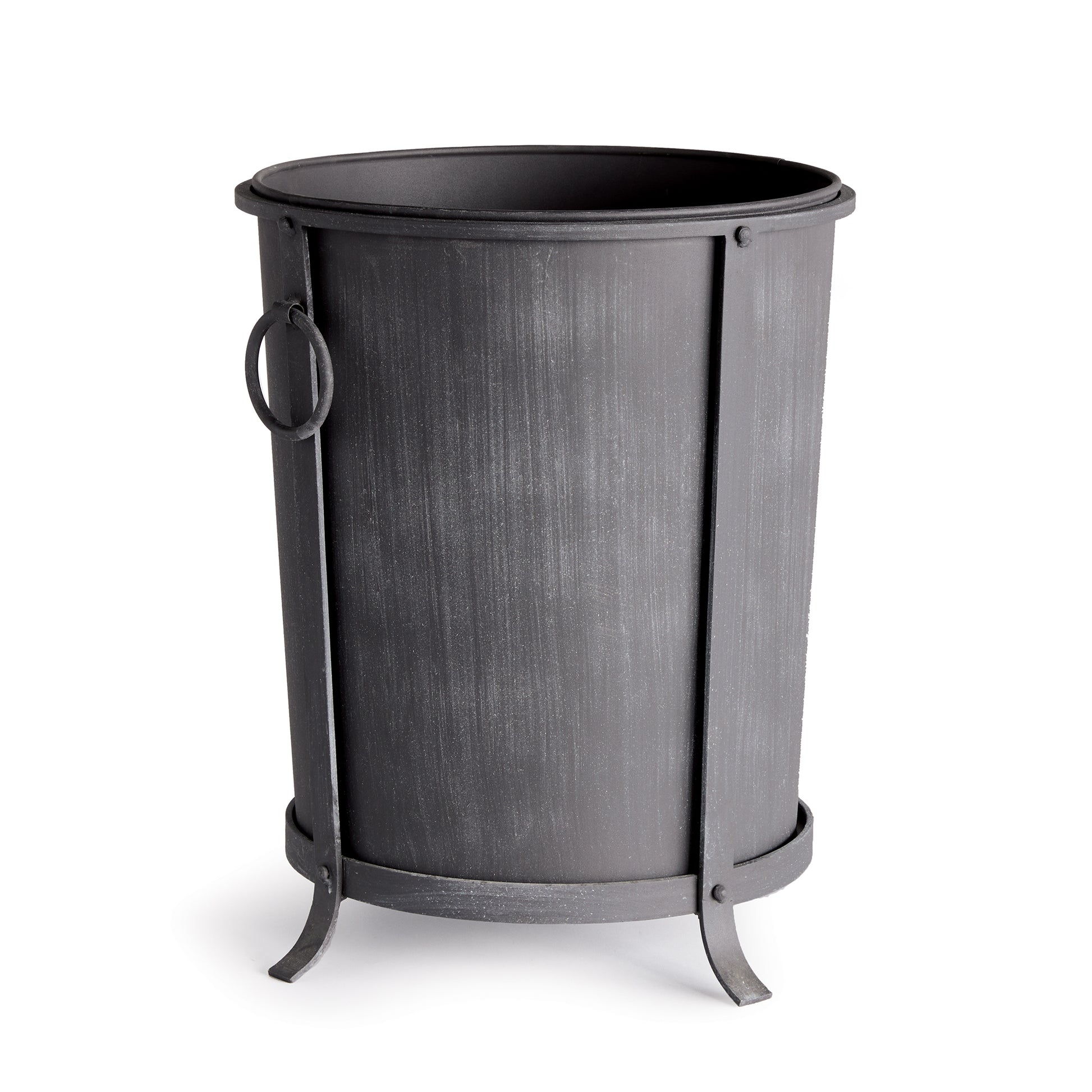 With a finish reminiscent of an aged European zinc, this handsome planter is made to maintain the original tone & texture over time, even when exposed to the elements. Removable liner has a drain hole fitted with plug, and scaled for large spaces, it is durable as well as beautiful. How brilliant!