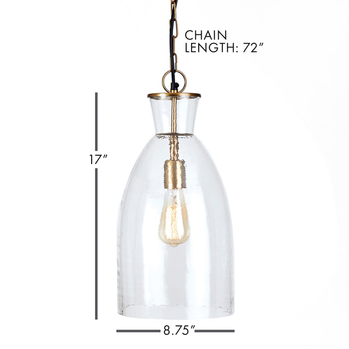 In a classic mix of warm brass and seeded glass, the Belle pendant light is a traditional fixture. Over an island, in an entry or foyer, a solid choice. Expertly crafted with a blend of warm brass and seeded glass, the Belle pendant light combines traditional design with modern materials.