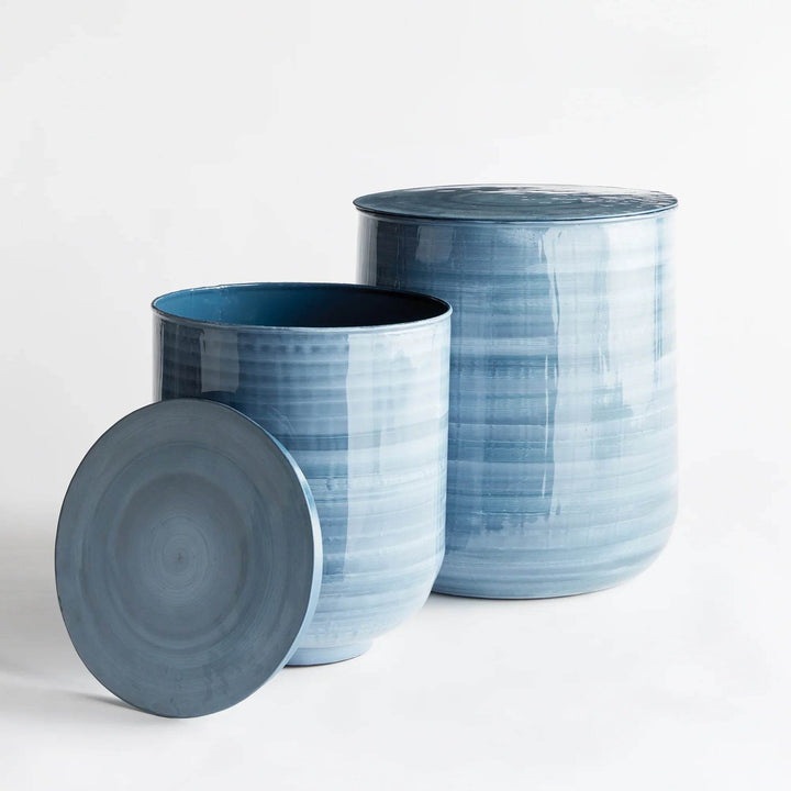Andrey Storage Drum Tables, Set Of 2 - Delamere Design