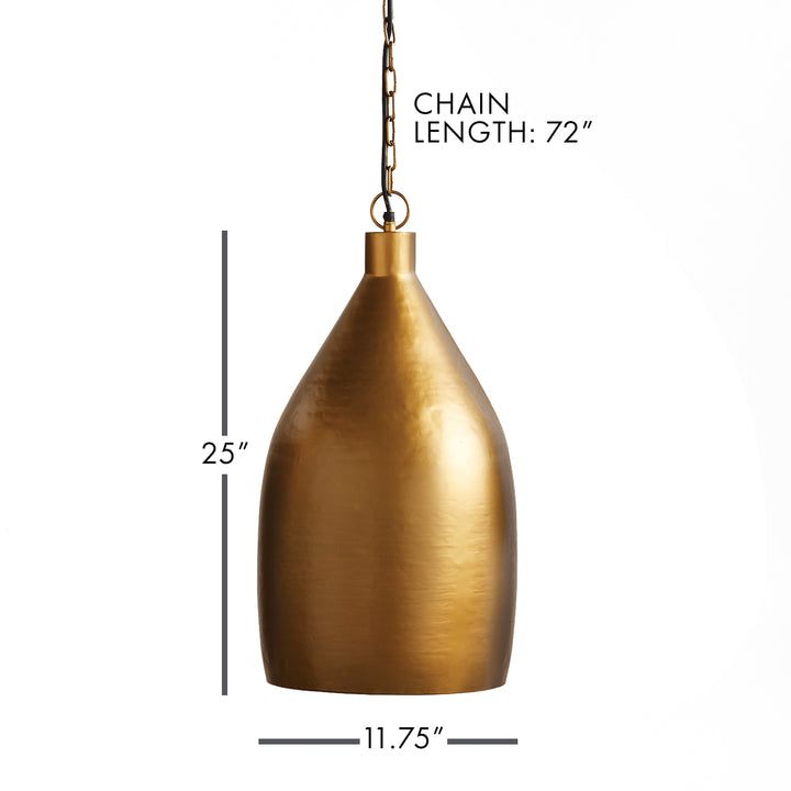 Simple in form but scaled to impress, this antique brass pendant is a real beauty. A handsome choice for over the kitchen table, in the foyer or anywhere. Enhance the look of your home with the simple yet impressive design of the Loxley Brass Pendant Light Small. Crafted from antique brass, this pendant adds a touch of elegance to any space. Place it over your kitchen table, in your foyer, or anywhere else for a handsome and stylish lighting option.