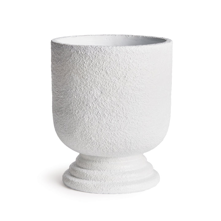 Large White Concrete Planter Urn for Timeless Decor