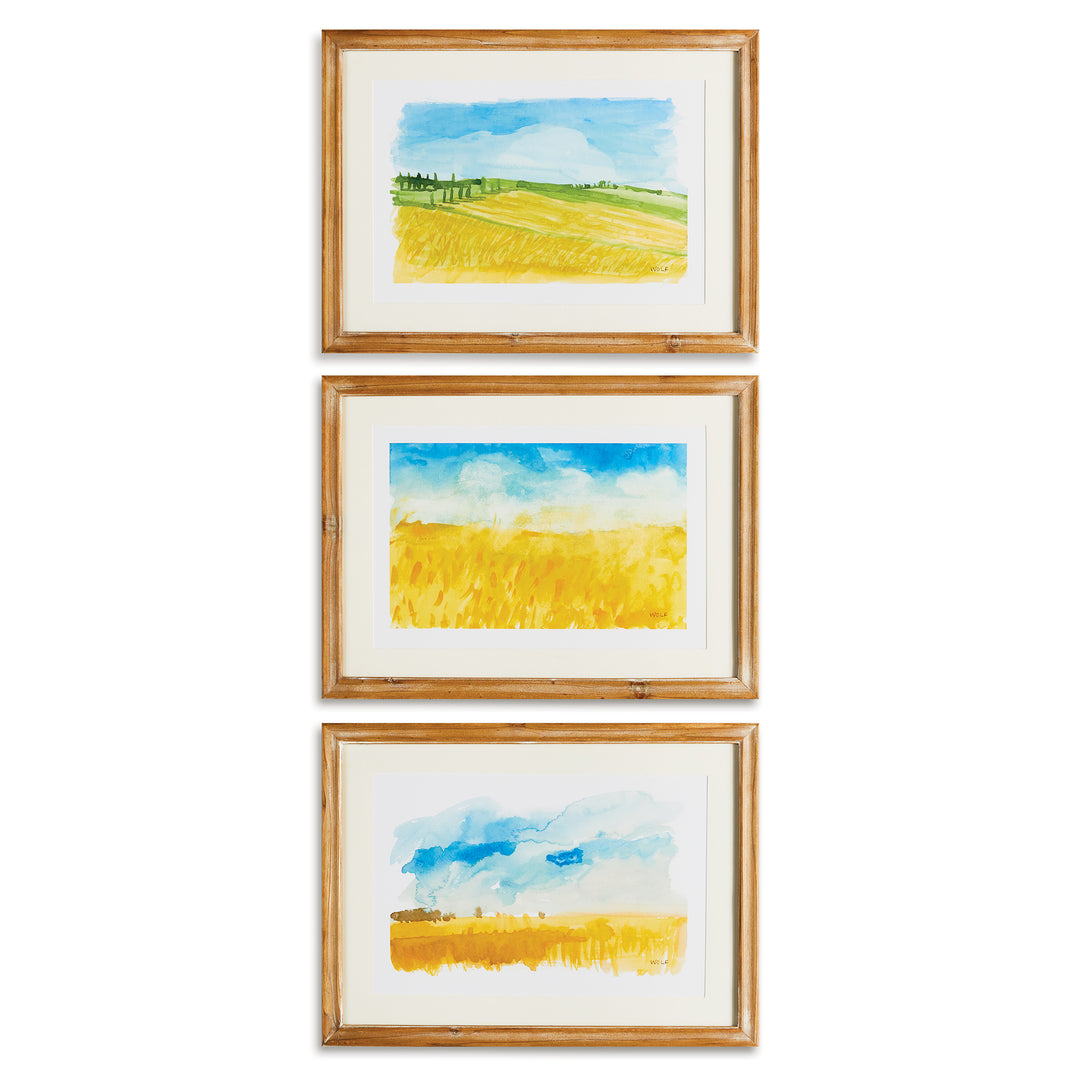 European Landscape Prints, Set Of 3