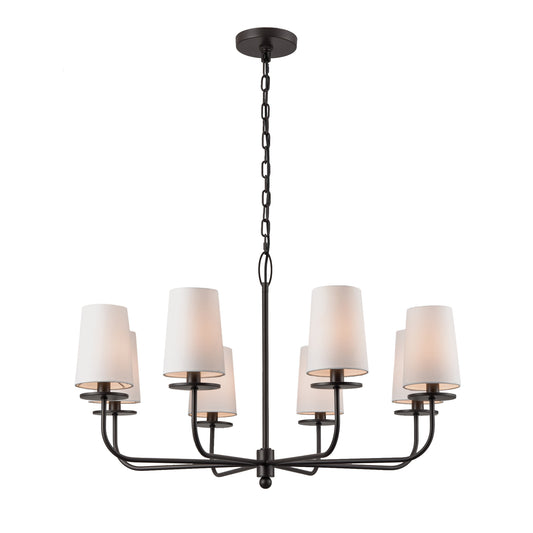 Expertly crafted with a classic shape, the Neville Iron Chandelier adds a touch of subtle modern to any living room. Made from durable iron and finished with an oil rubbed bronze, this chandelier brings both style and practicality to your living area.