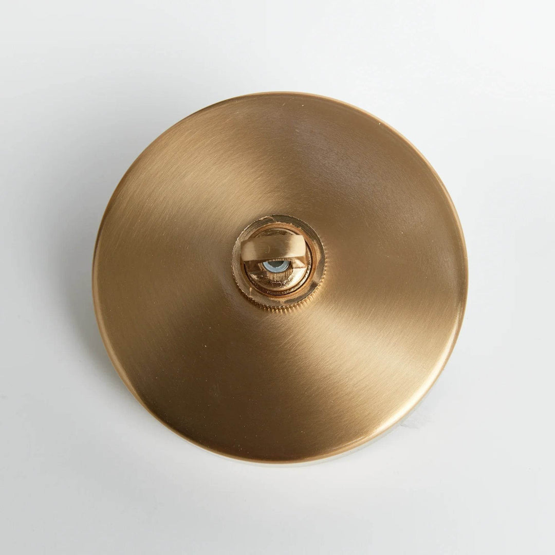 Small Gold Glass Chandelier with Distinctive Metal Detail