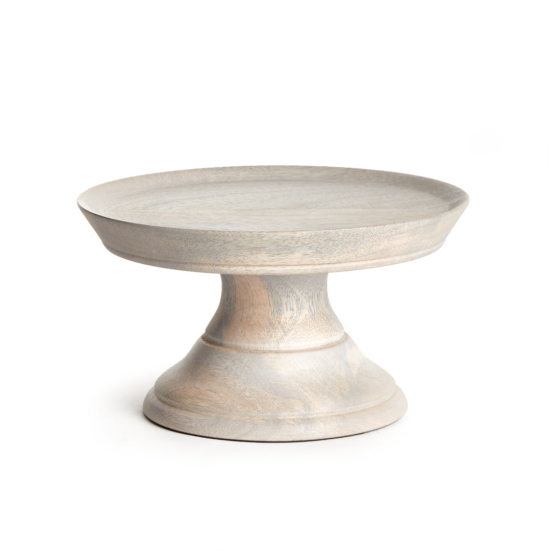 Darby Mango Wood Whitewashed Pedestal Large