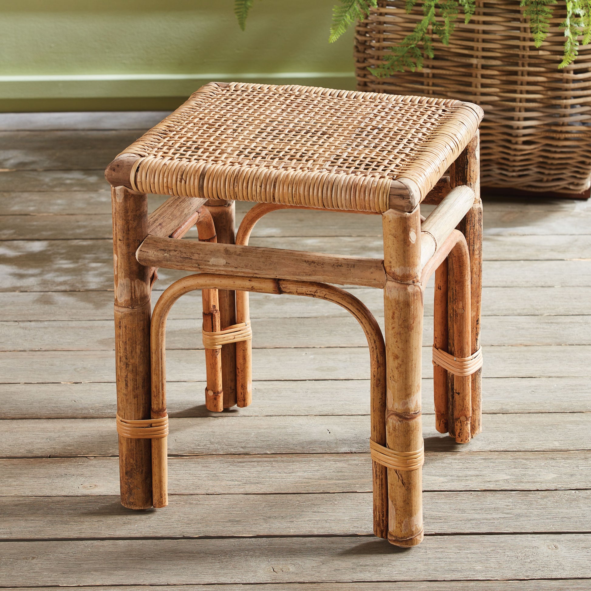 Featuring a robust wooden structure and intricate caning, the Anton Rattan Side Table is a stylish and versatile addition to any room. Use it as a chic accent piece next to your sofa or in any desired location. The table is expertly crafted from solid wood and boasts beautifully woven caning details for an elegant and sophisticated touch.