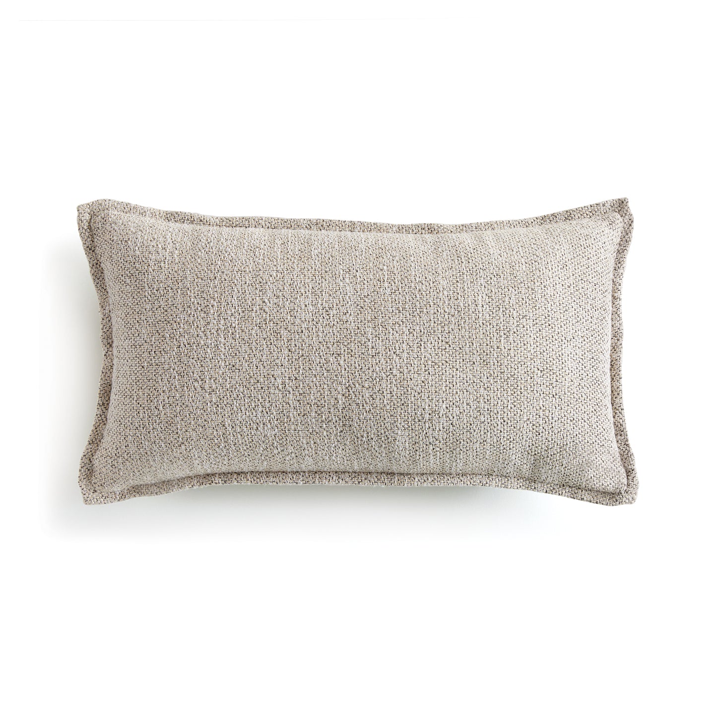 The outdoor pillow that lives beautifully indoors. Enjoy the upscale luxury and durability of Jacquard. With a woven neutral pattern, it plays well with any palette. This pillow is weather resistant and responsibly made. Filled with 100% recycled fibers.