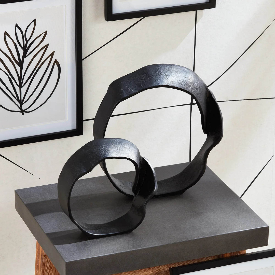Rowan Black Sculptures, Set Of 2 - Delamere Design
