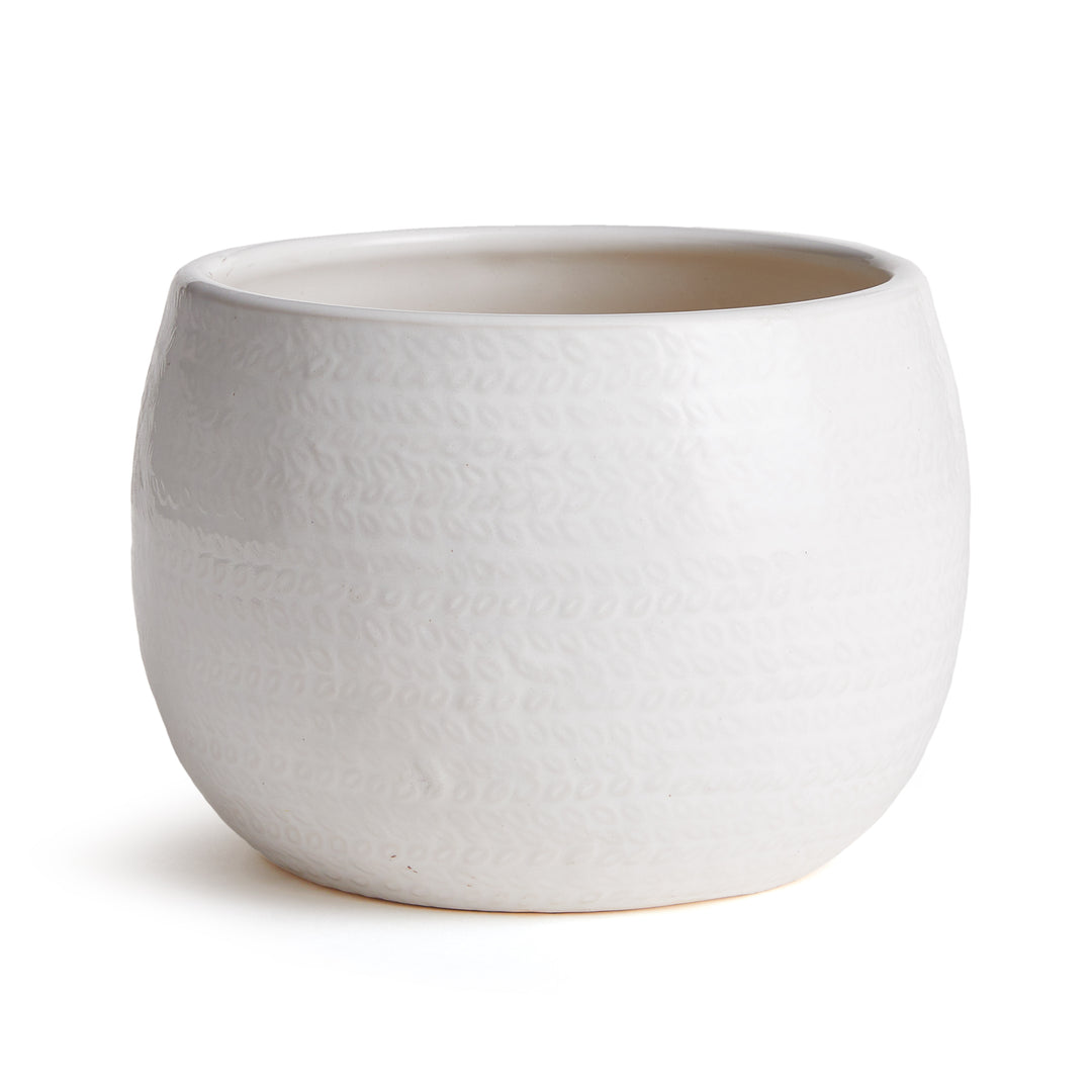 Kayla White Planter Planter Pot Small