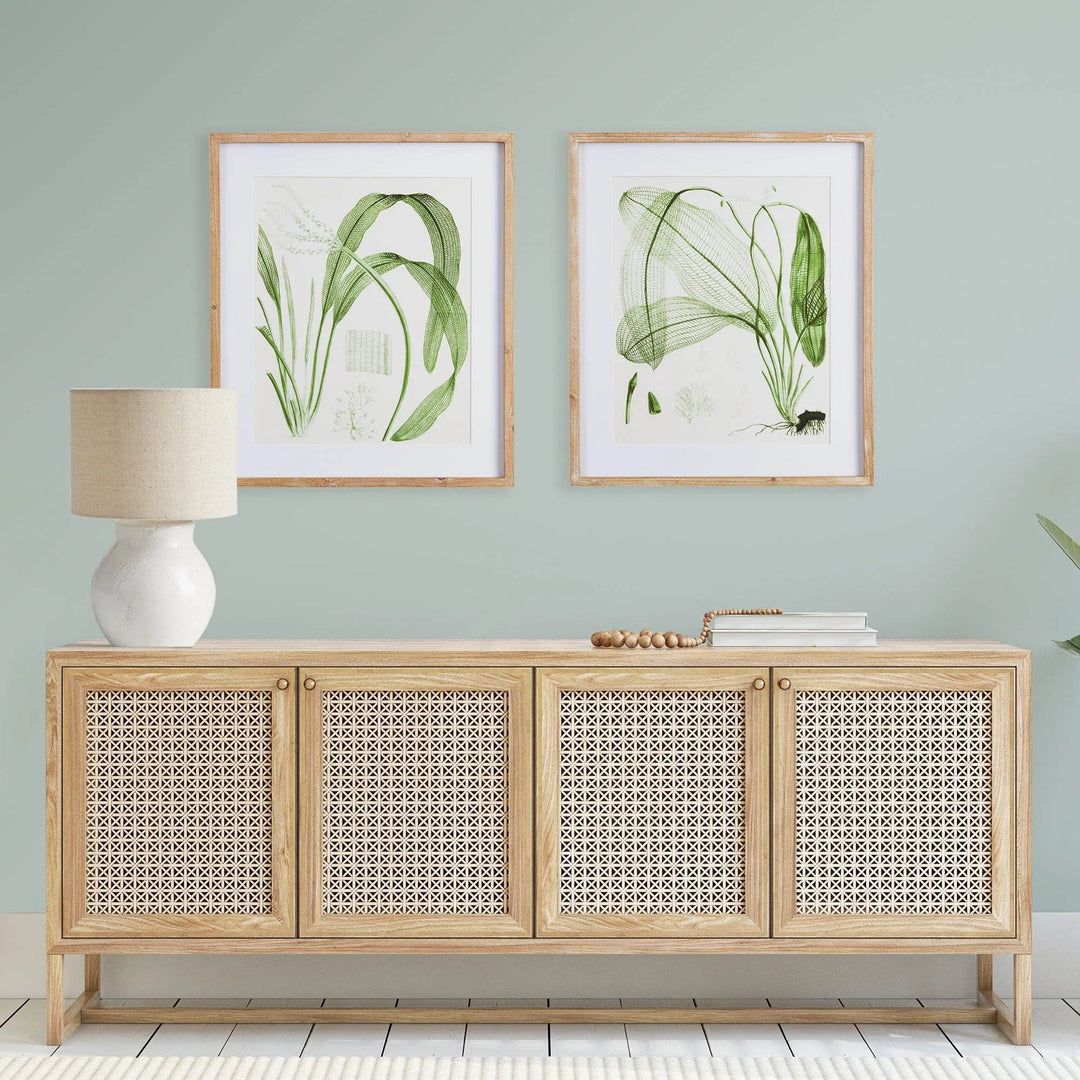 Aquatic Leaf Prints, Set Of 2 - Delamere Design