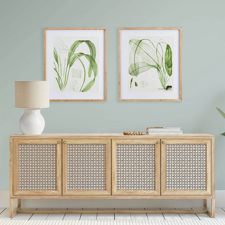 Aquatic Leaf Prints, Set Of 2 - Delamere Design