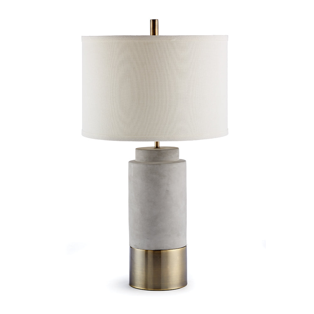 Scully Cylinder Concrete Finish Table Lamp