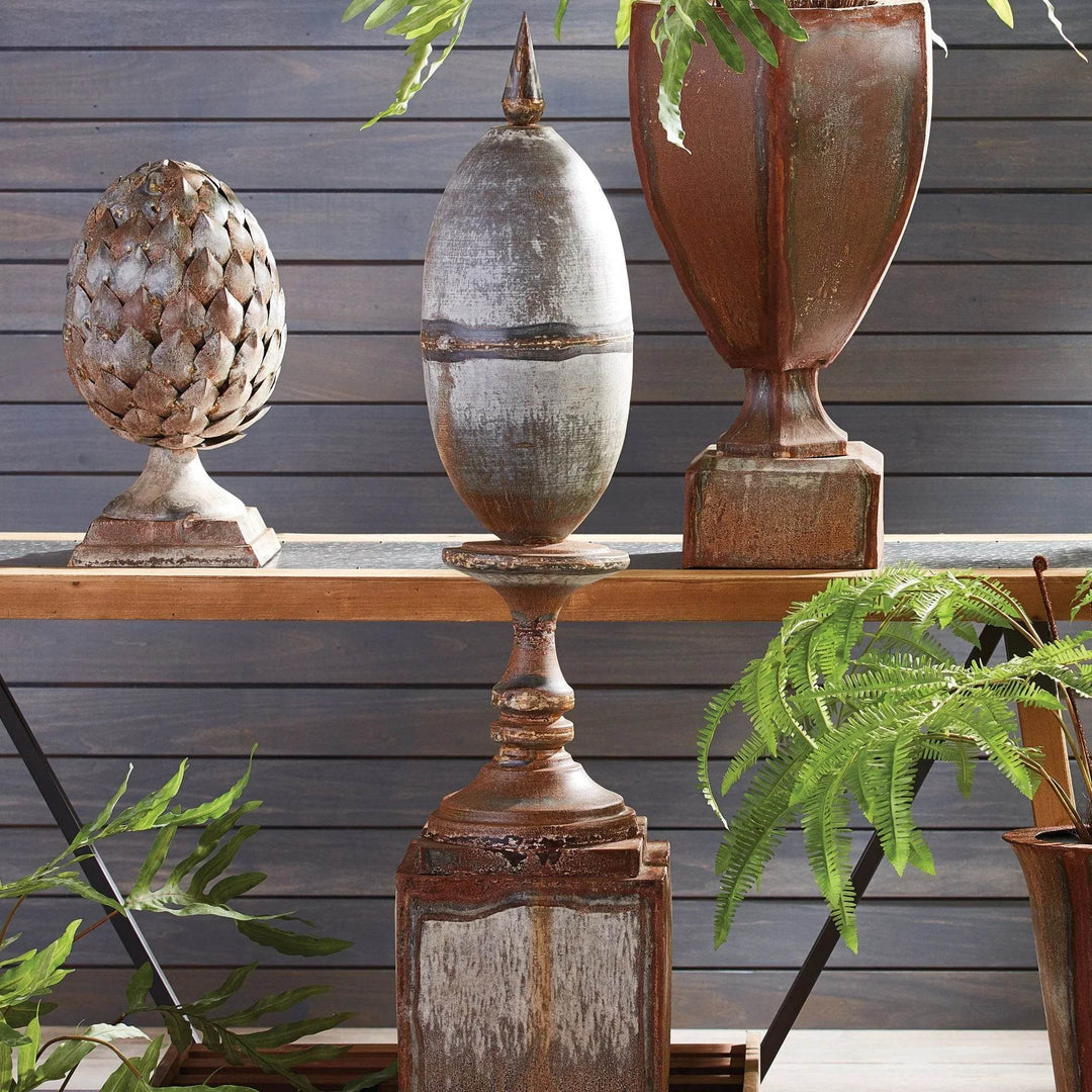 Metal Finial - Rustic Industrial, Oversized